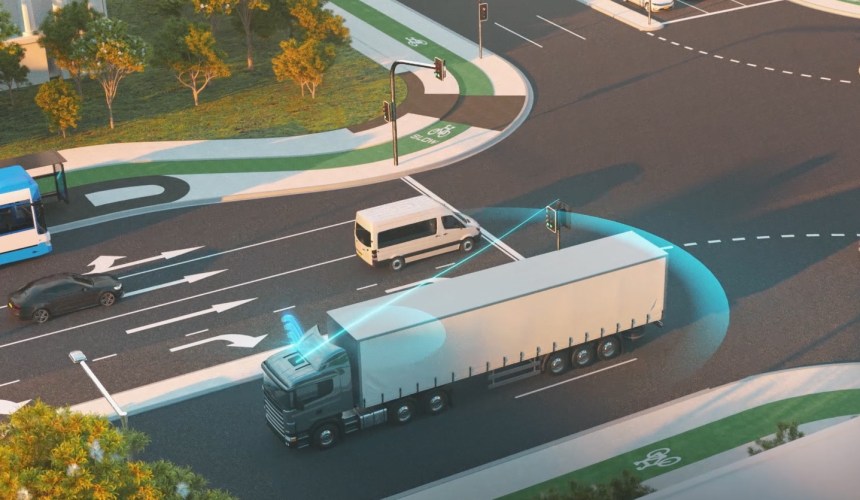 New technology sees trucks ‘talk’ to traffic lights