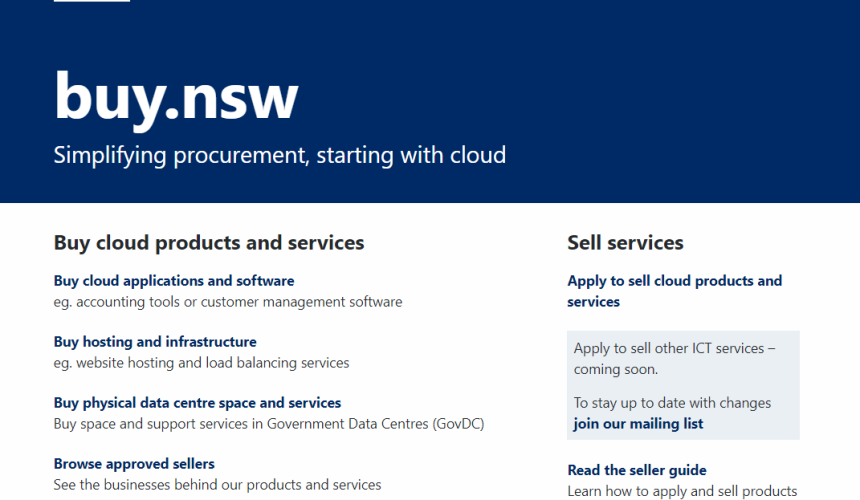 buy.nsw goes live with simplified cloud procurement