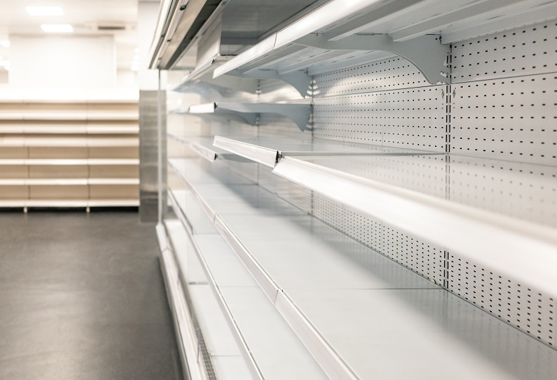 Empty shelves at a grocery store Government News