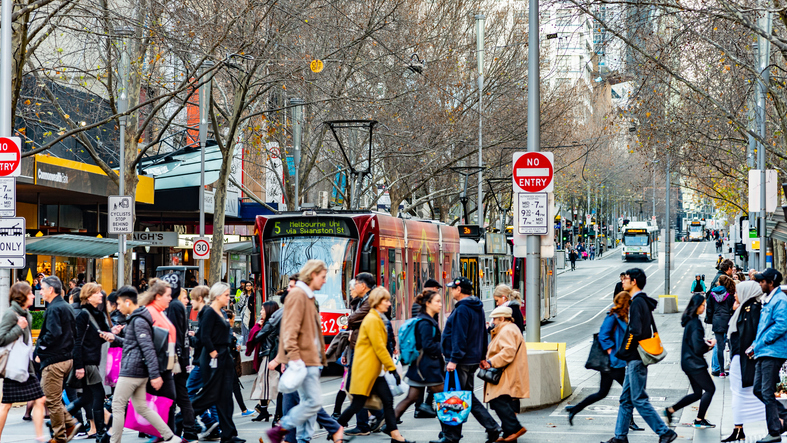 Pedestrians set to nudge out cars in central Melbourne